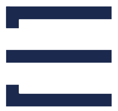Stylised letter 'E' for Elevate and More logo
